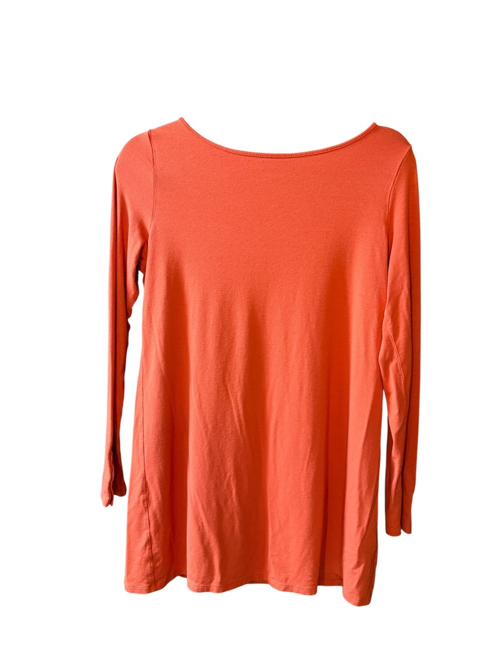J. Jill Orange Long Sleeve Scoop Neck Tunic